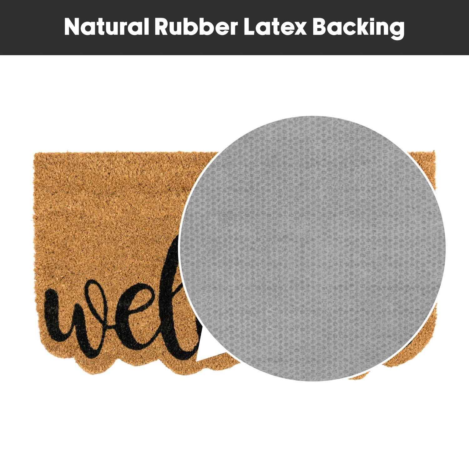 Multi - JVL - JVL Latex Shaped Coir - Welcome 40x70cm - 7