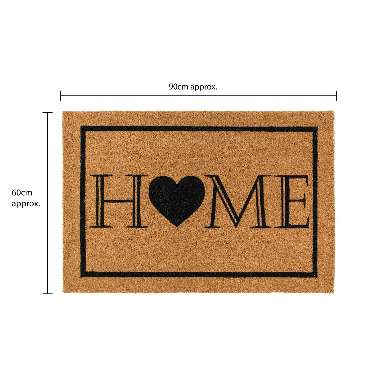 Multi - JVL - JVL Latex  Coir - Heart Home 60x90cm - 14