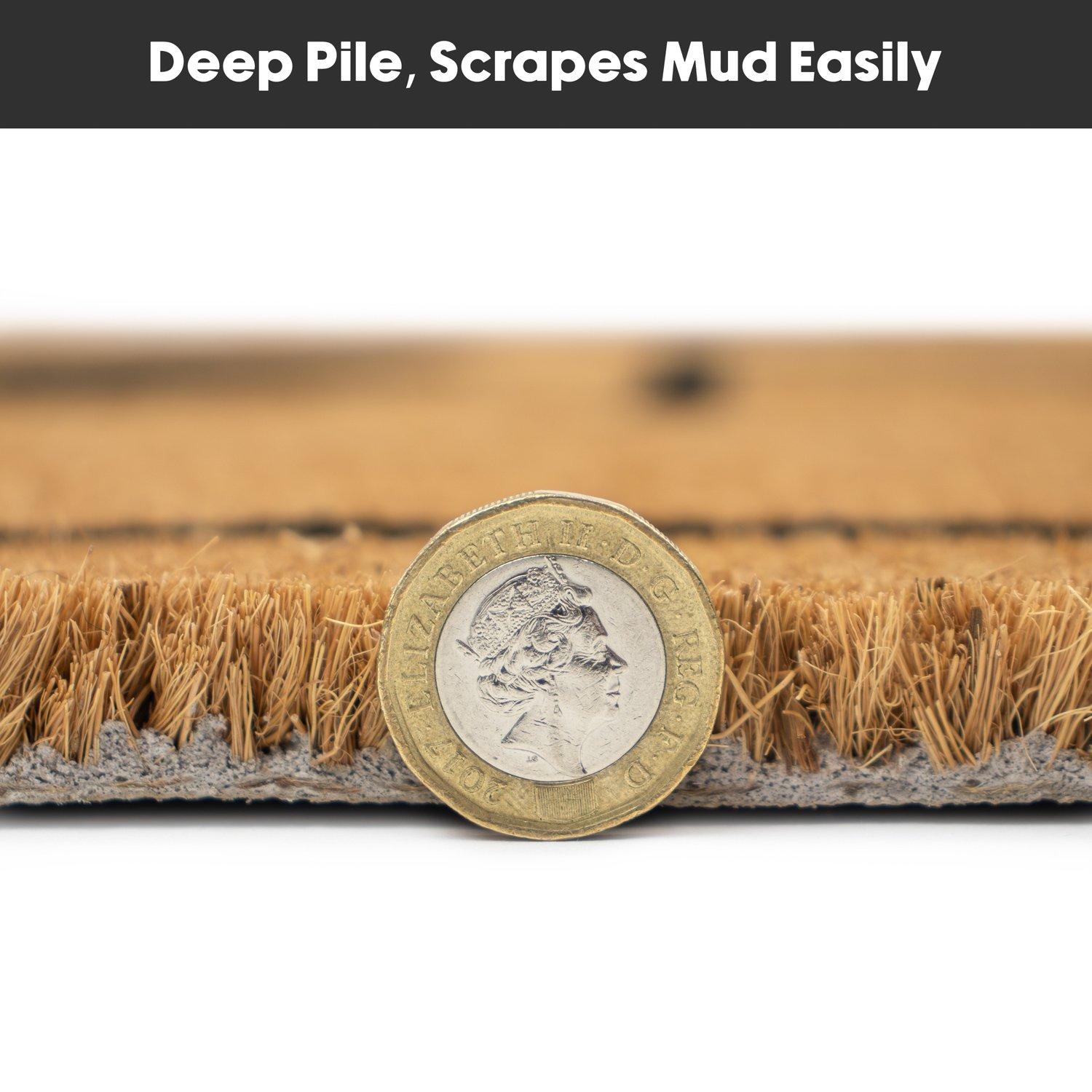 Multi - JVL - JVL Latex  Coir - Heart Home 60x90cm - 7