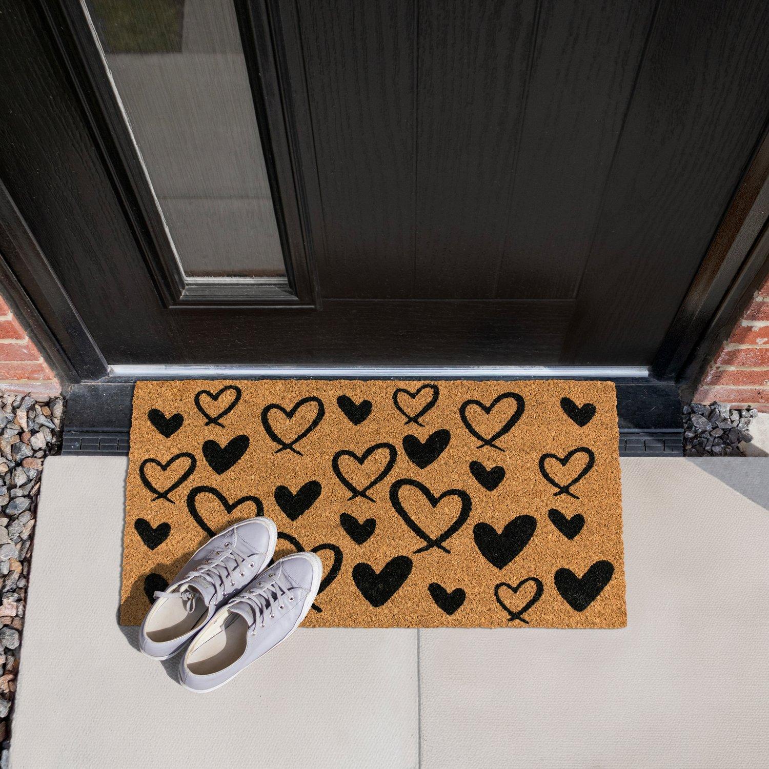 Multi - JVL - JVL Latex Coir - Hearts 40x70cm - 11