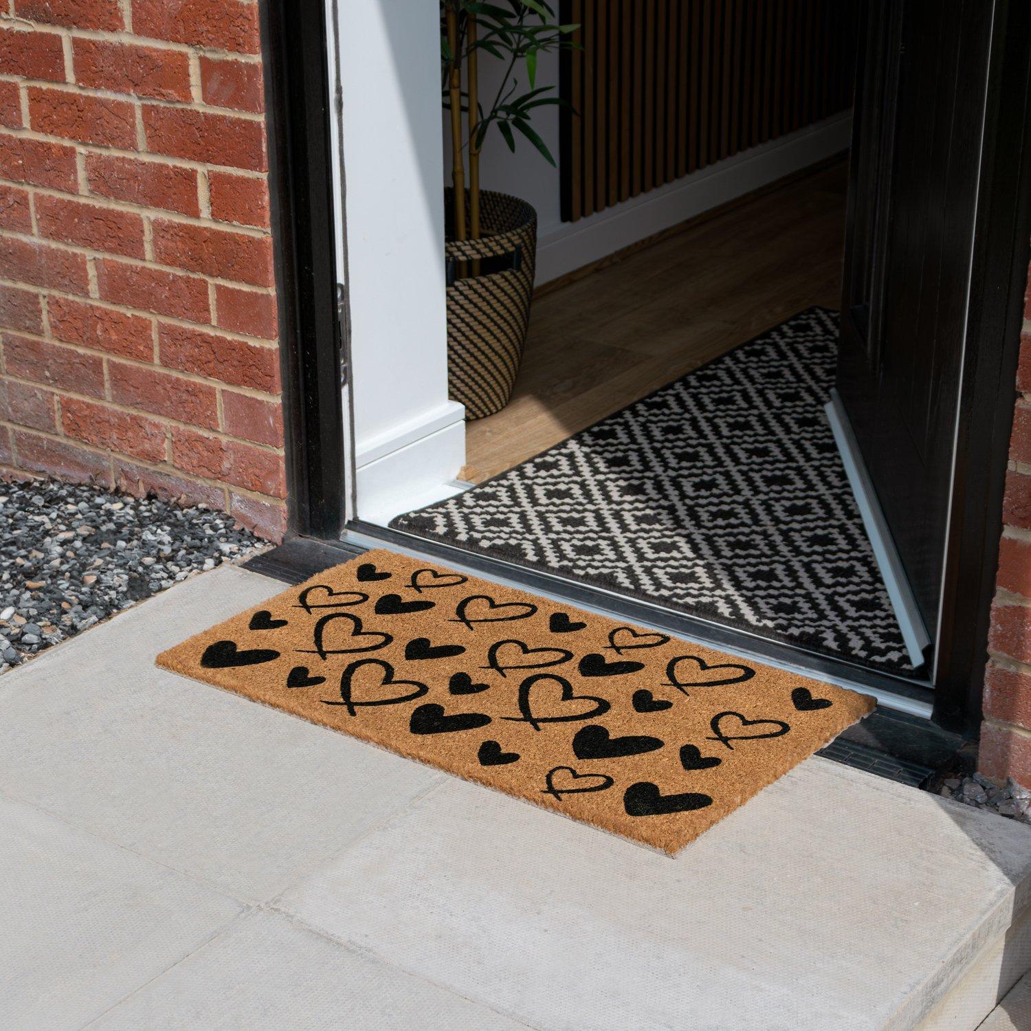 Multi - JVL - JVL Latex Coir - Hearts 40x70cm - 12