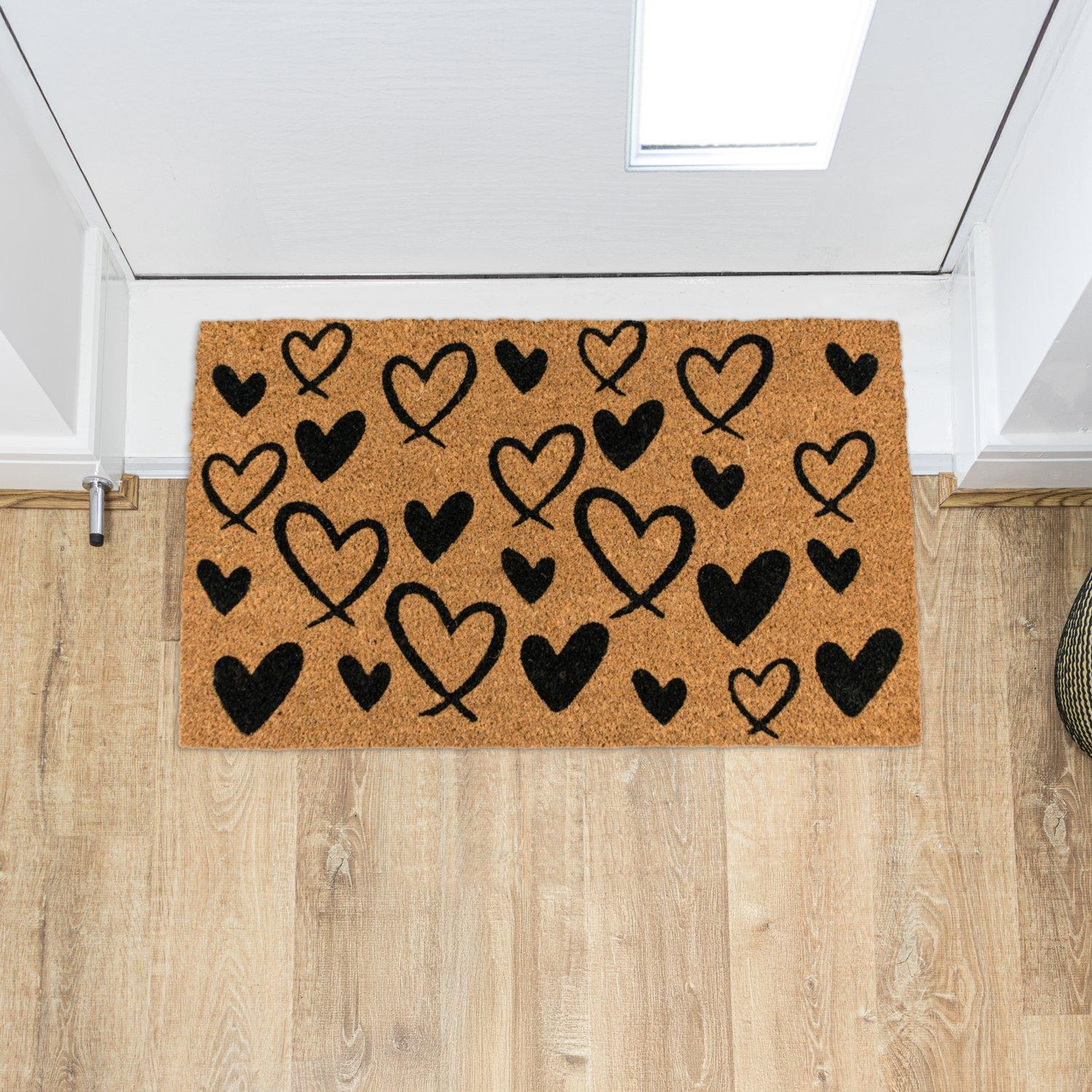 Multi - JVL - JVL Latex Coir - Hearts 40x70cm - 13