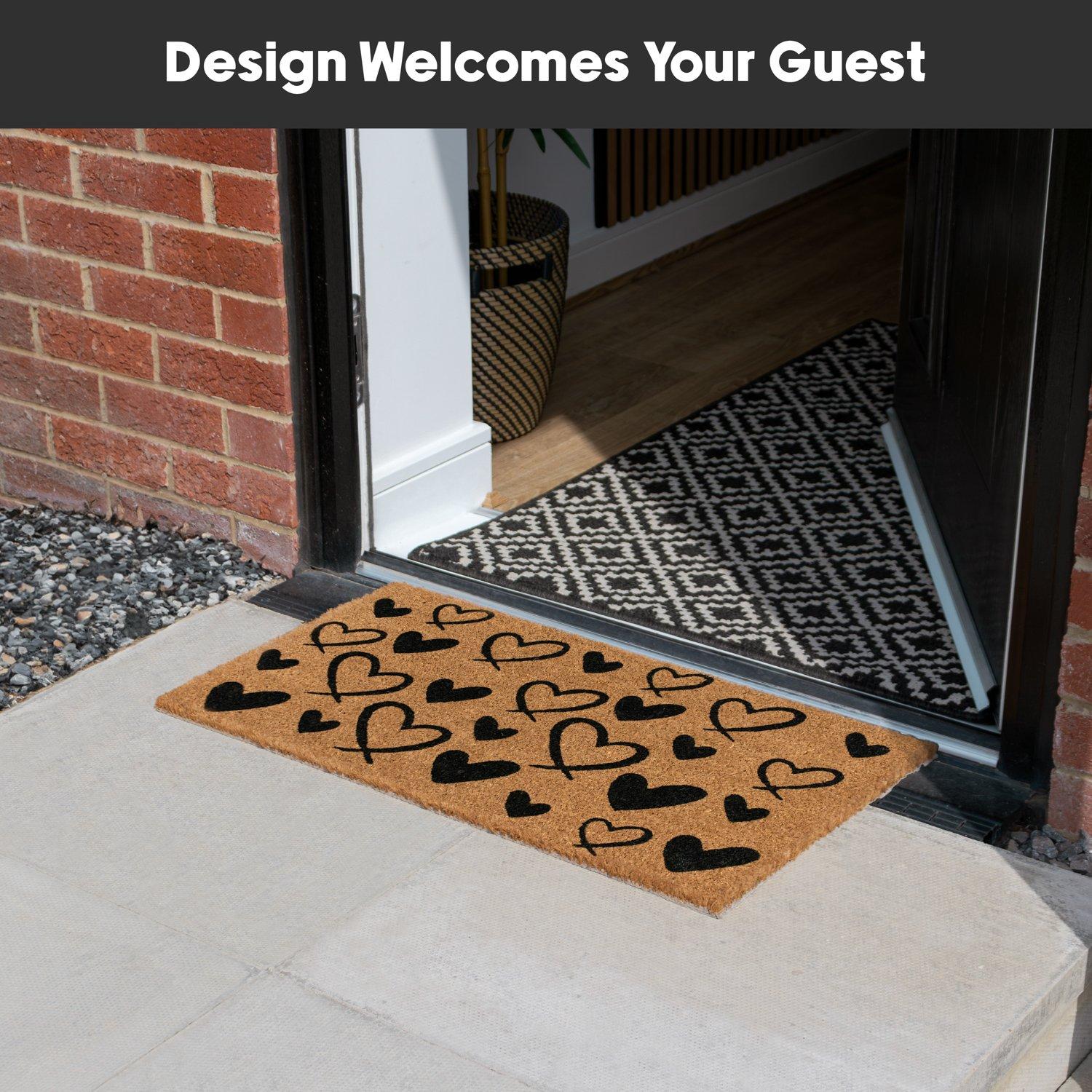 Multi - JVL - JVL Latex Coir - Hearts 40x70cm - 6