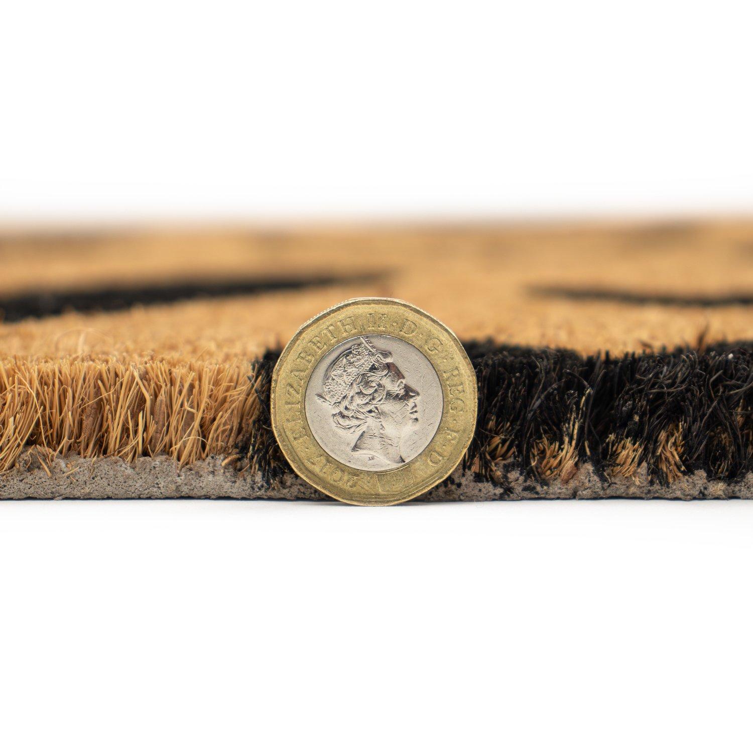 Multi - JVL - JVL Latex Coir Runner - Hearts 40x120cm - 4