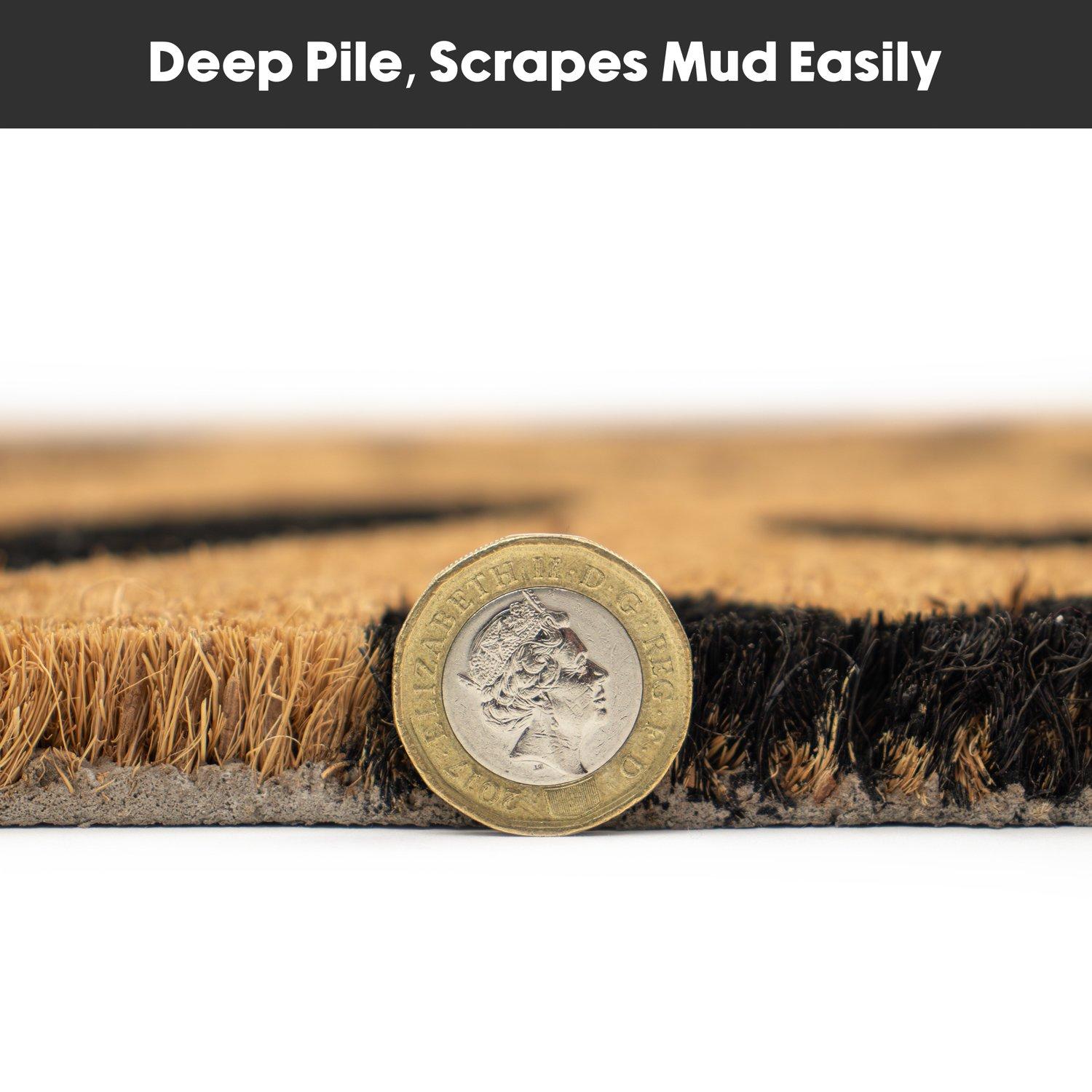 Multi - JVL - JVL Latex Coir Runner - Hearts 40x120cm - 7