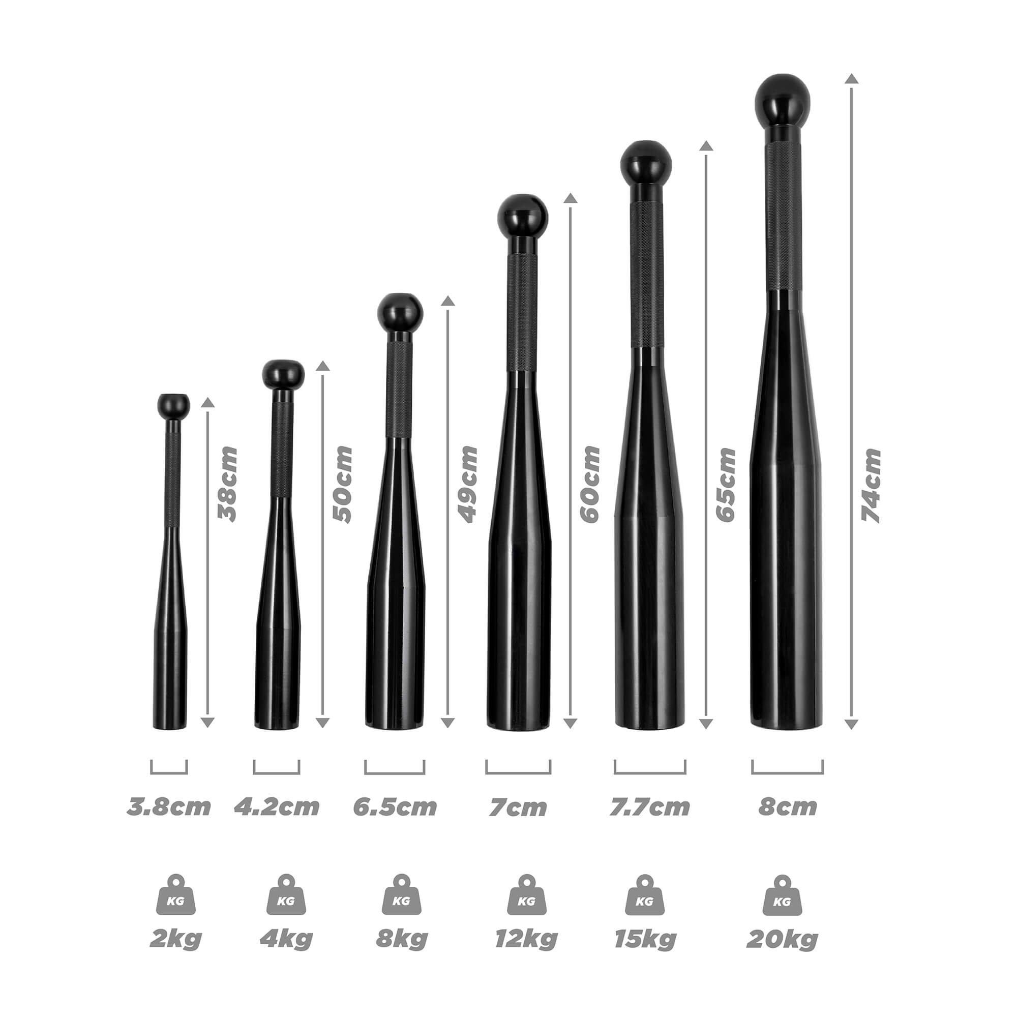 Black - Phoenix Fitness - Phoenix Fitness Indian Clubs - 5