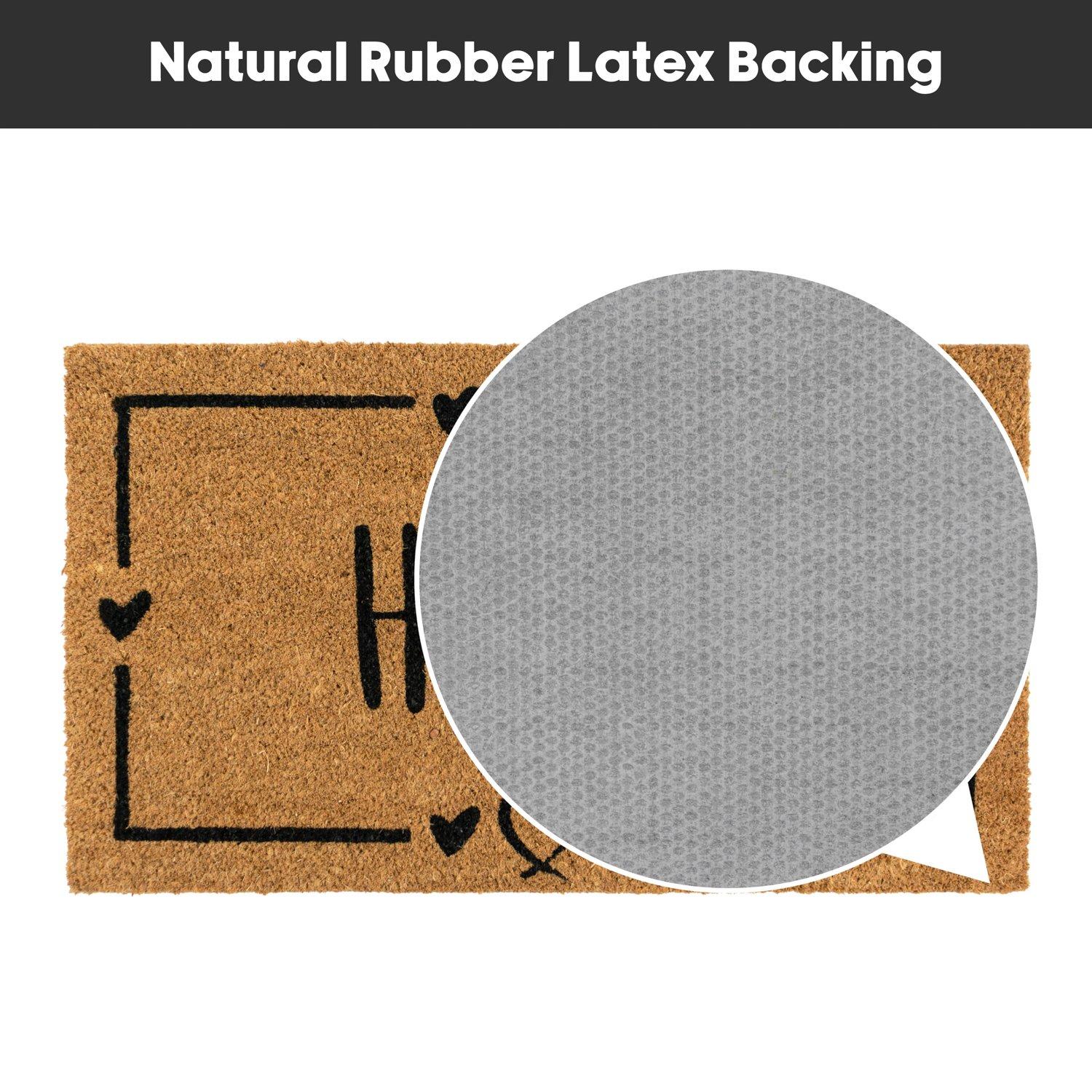 Multi - JVL - JVL Latex Coir - Home Hearts 40x70cm - 8