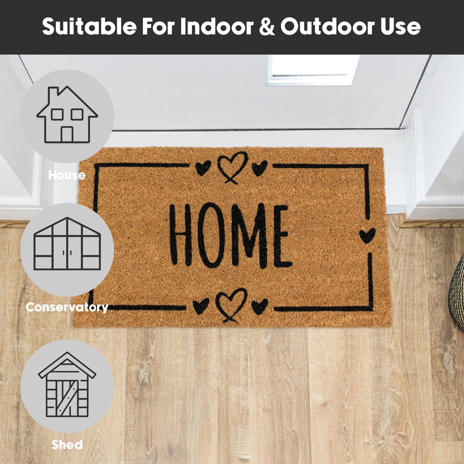 Multi - JVL - JVL Latex Coir - Home Hearts 40x70cm - 9