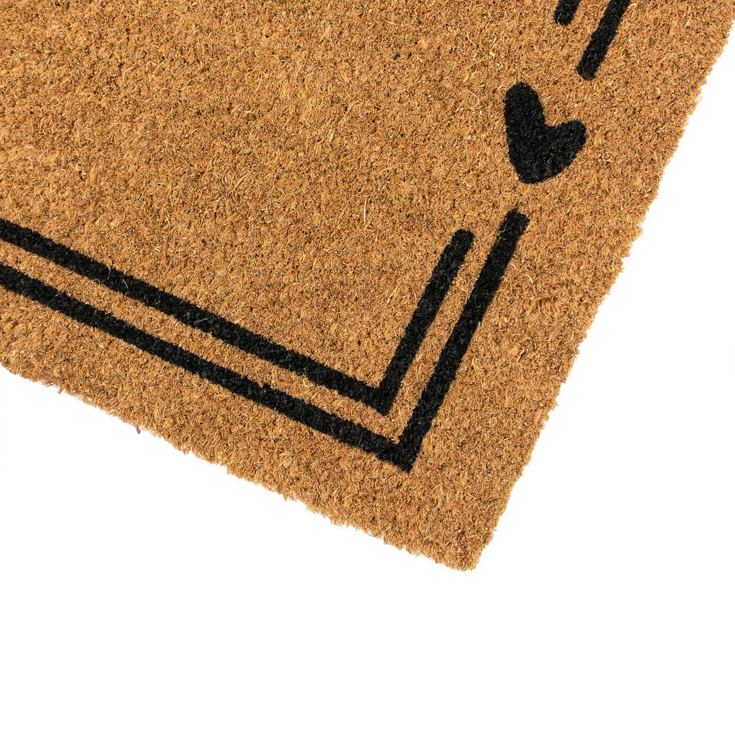 Multi - JVL - JVL Latex Coir Runner - Home Hearts 40x120cm - 2