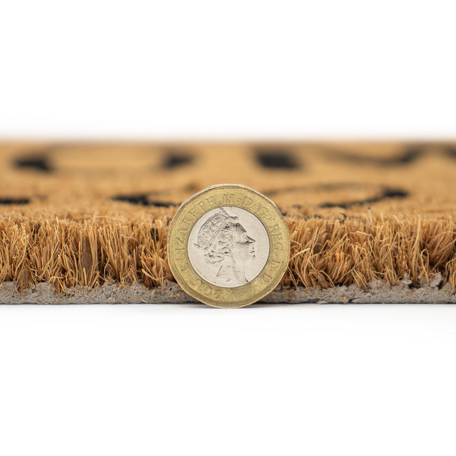 Multi - JVL - JVL Latex Coir Runner - Home Hearts 40x120cm - 4