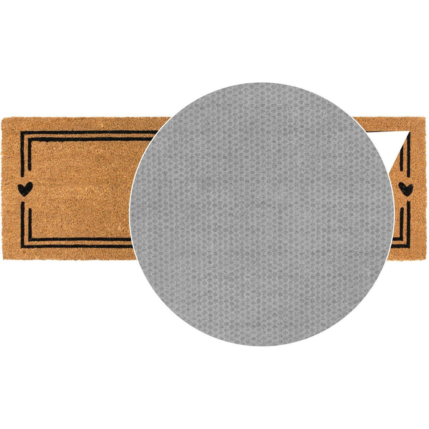 Multi - JVL - JVL Latex Coir Runner - Home Hearts 40x120cm - 5