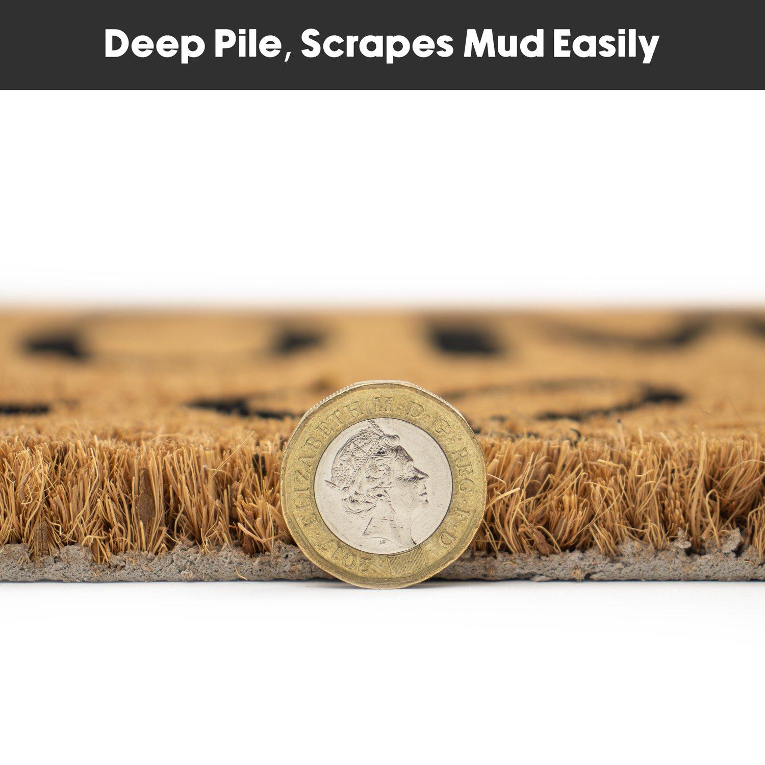 Multi - JVL - JVL Latex Coir Runner - Home Hearts 40x120cm - 7