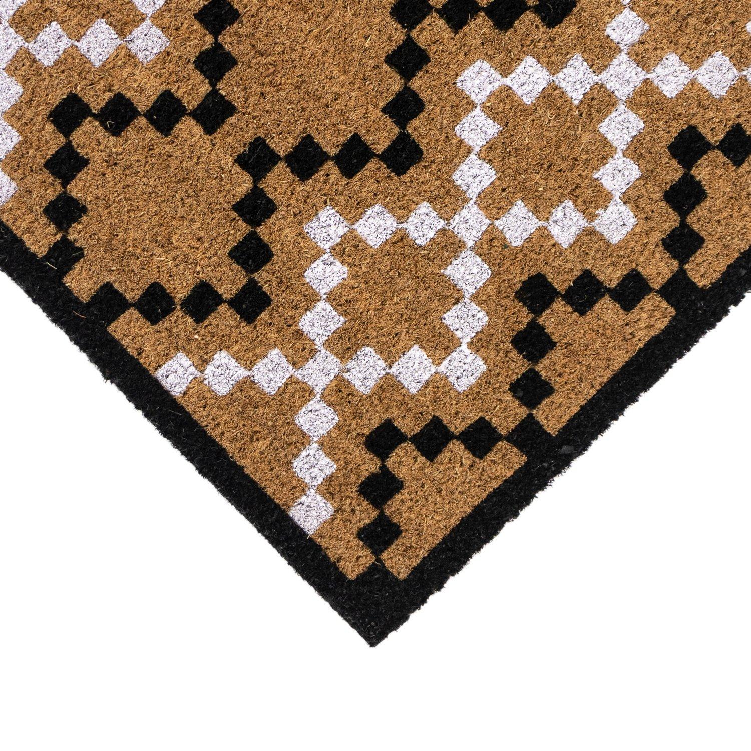 Multi - JVL - JVL Latex Coir - Diamond Pixel 45x75cm - 2