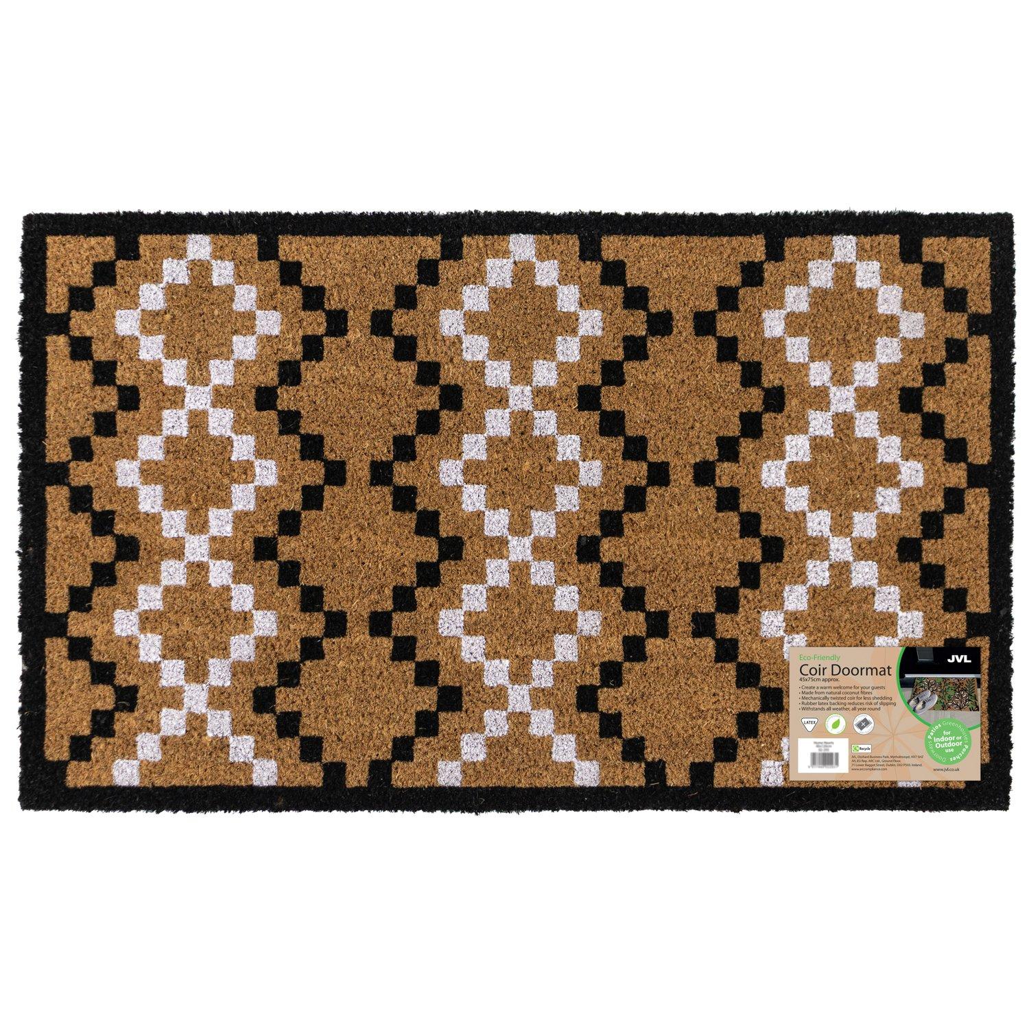 Multi - JVL - JVL Latex Coir - Diamond Pixel 45x75cm - 13