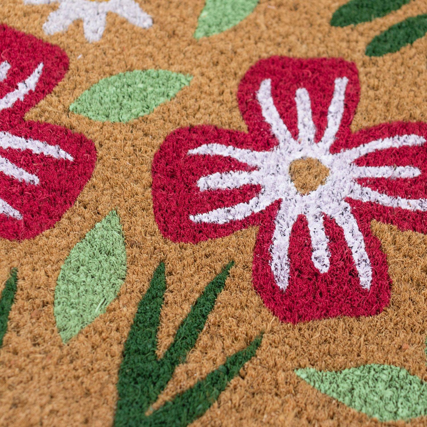 Multi - JVL - JVL Latex Coir - Flowers 45x75cm - 3