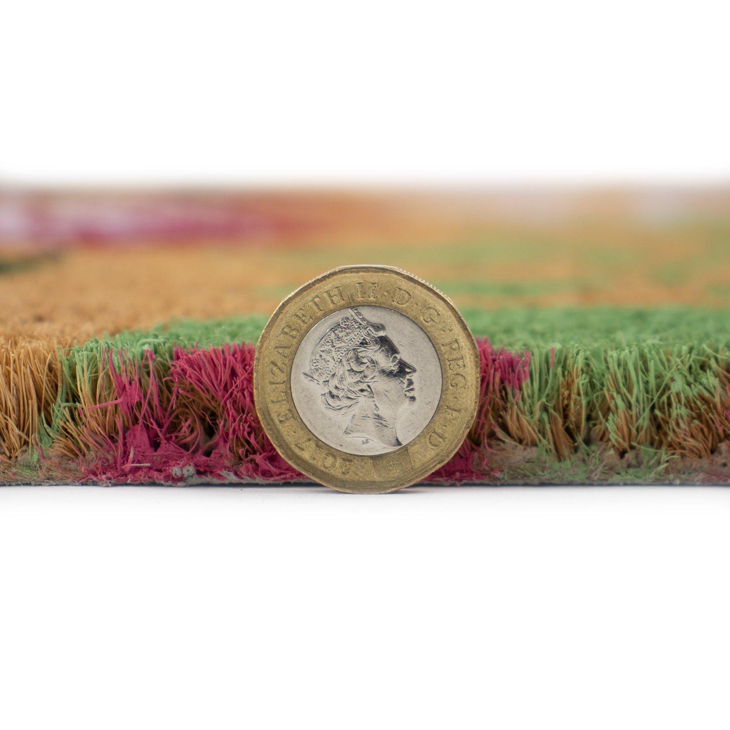 Multi - JVL - JVL Latex Coir - Flowers 45x75cm - 4