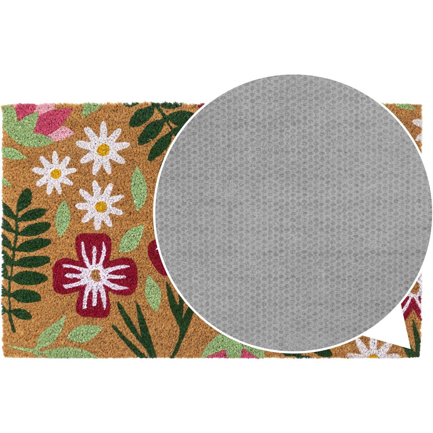 Multi - JVL - JVL Latex Coir - Flowers 45x75cm - 5