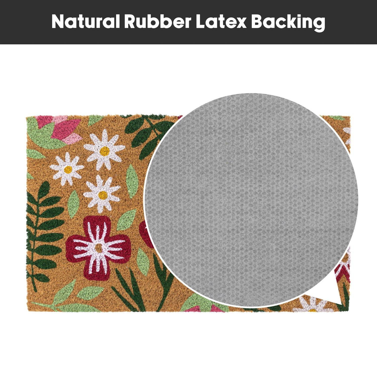 Multi - JVL - JVL Latex Coir - Flowers 45x75cm - 8