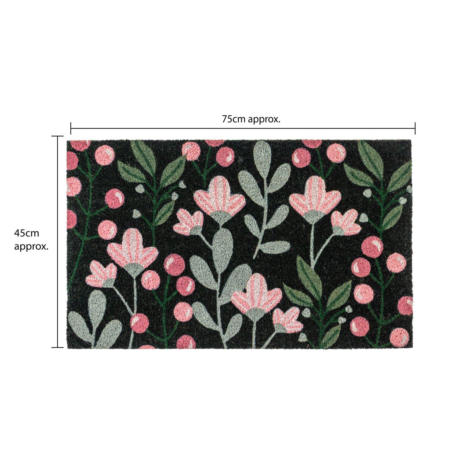 Multi - JVL - JVL Latex Coir - Floral 45x75cm - 14