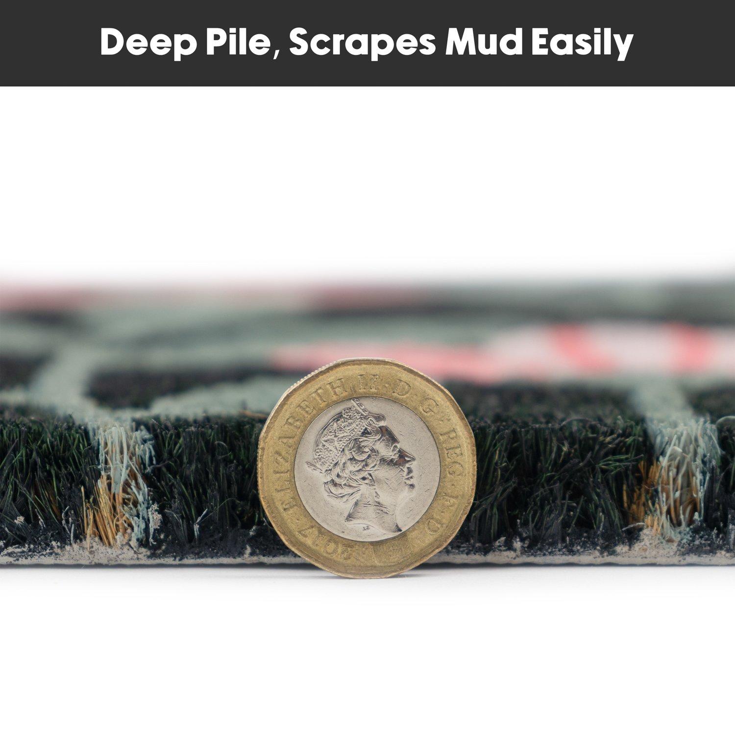 Multi - JVL - JVL Latex Coir - Floral 45x75cm - 7