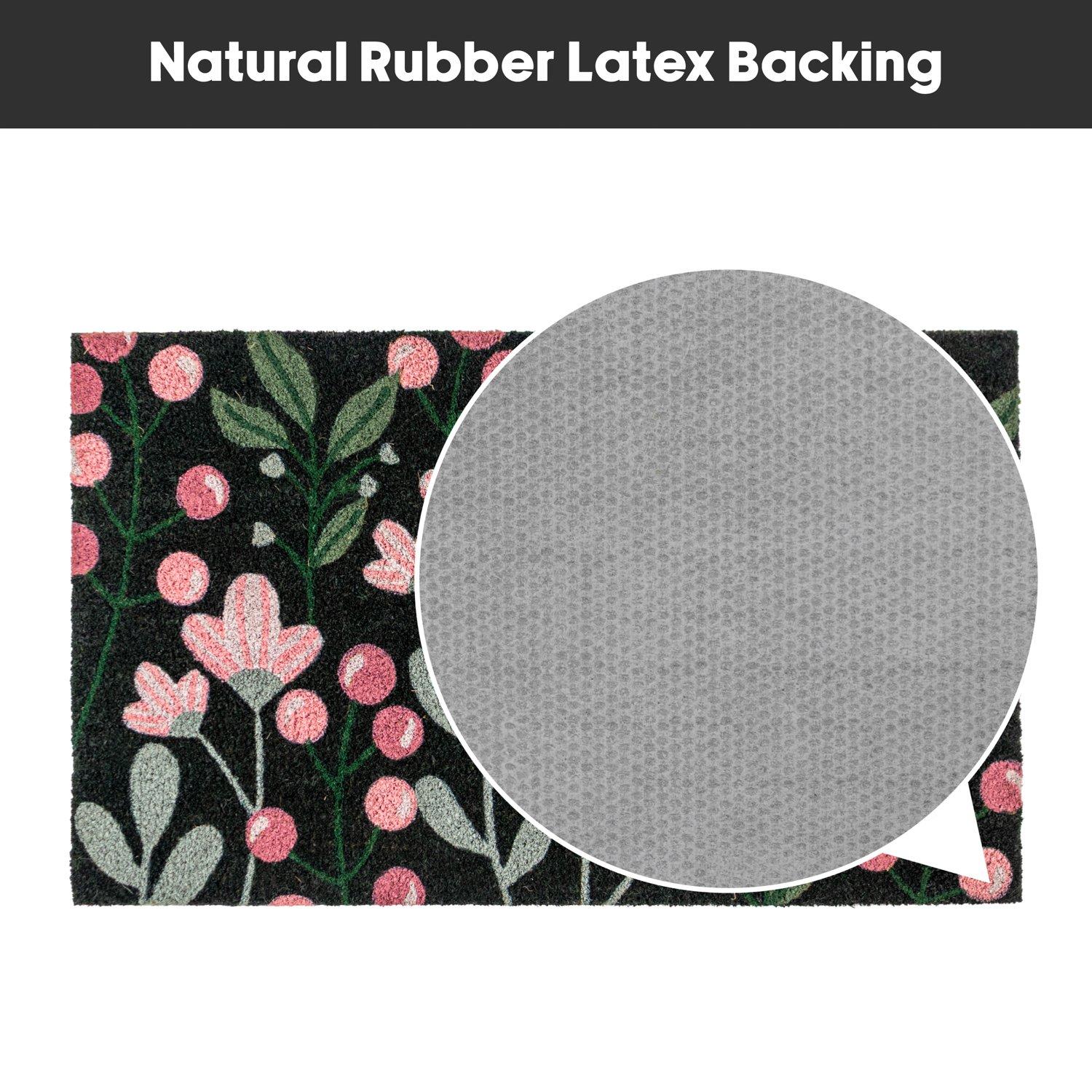 Multi - JVL - JVL Latex Coir - Floral 45x75cm - 8