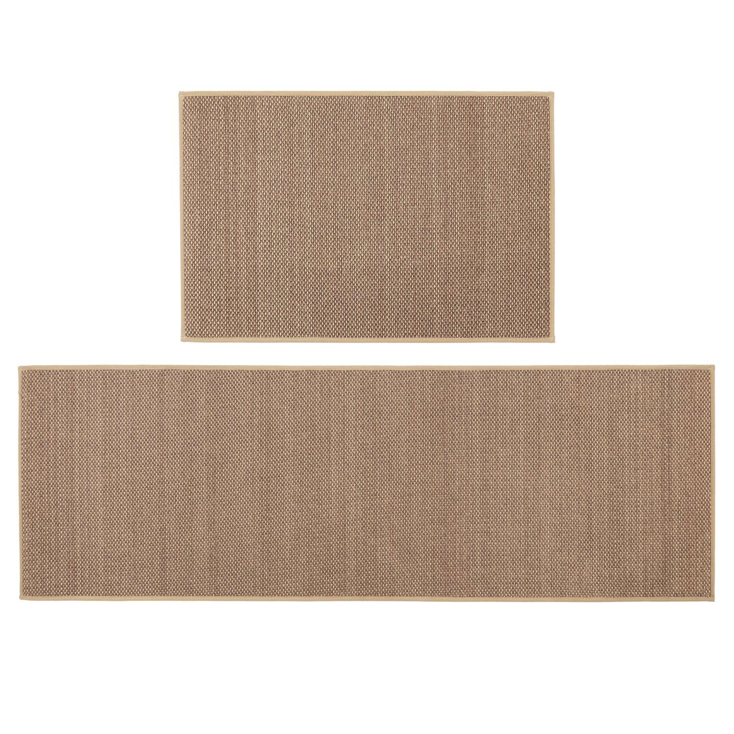 Beige - JVL - JVL Antarra Machine Washable Entrance Doormat and - 1
