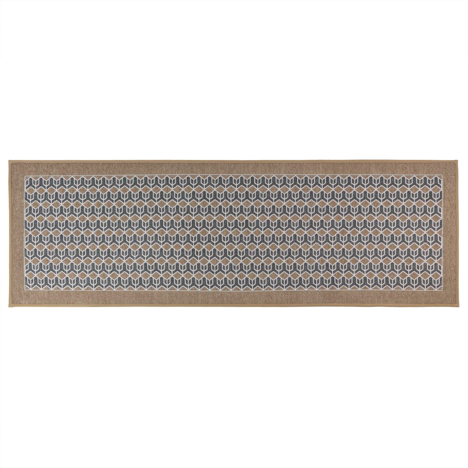 Beige - JVL - JVL Allure Machine Washable Entrance Doormat and R - 3