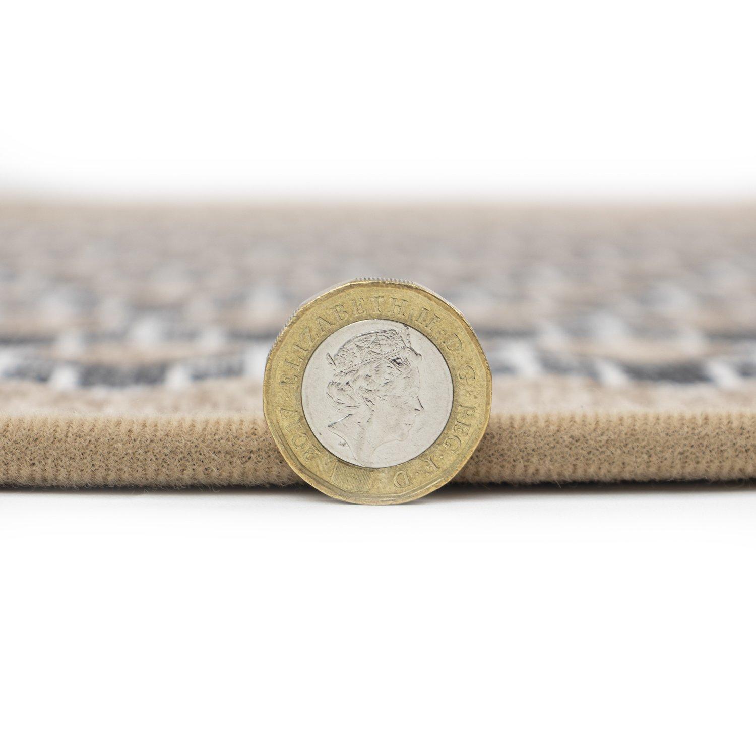 Beige - JVL - JVL Allure Machine Washable Entrance Doormat and R - 7