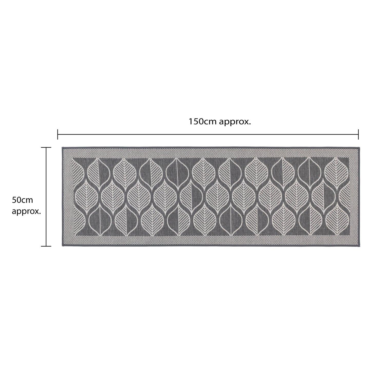 Grey - JVL - JVL Expression Machine Washable Entrance Doormat a - 12