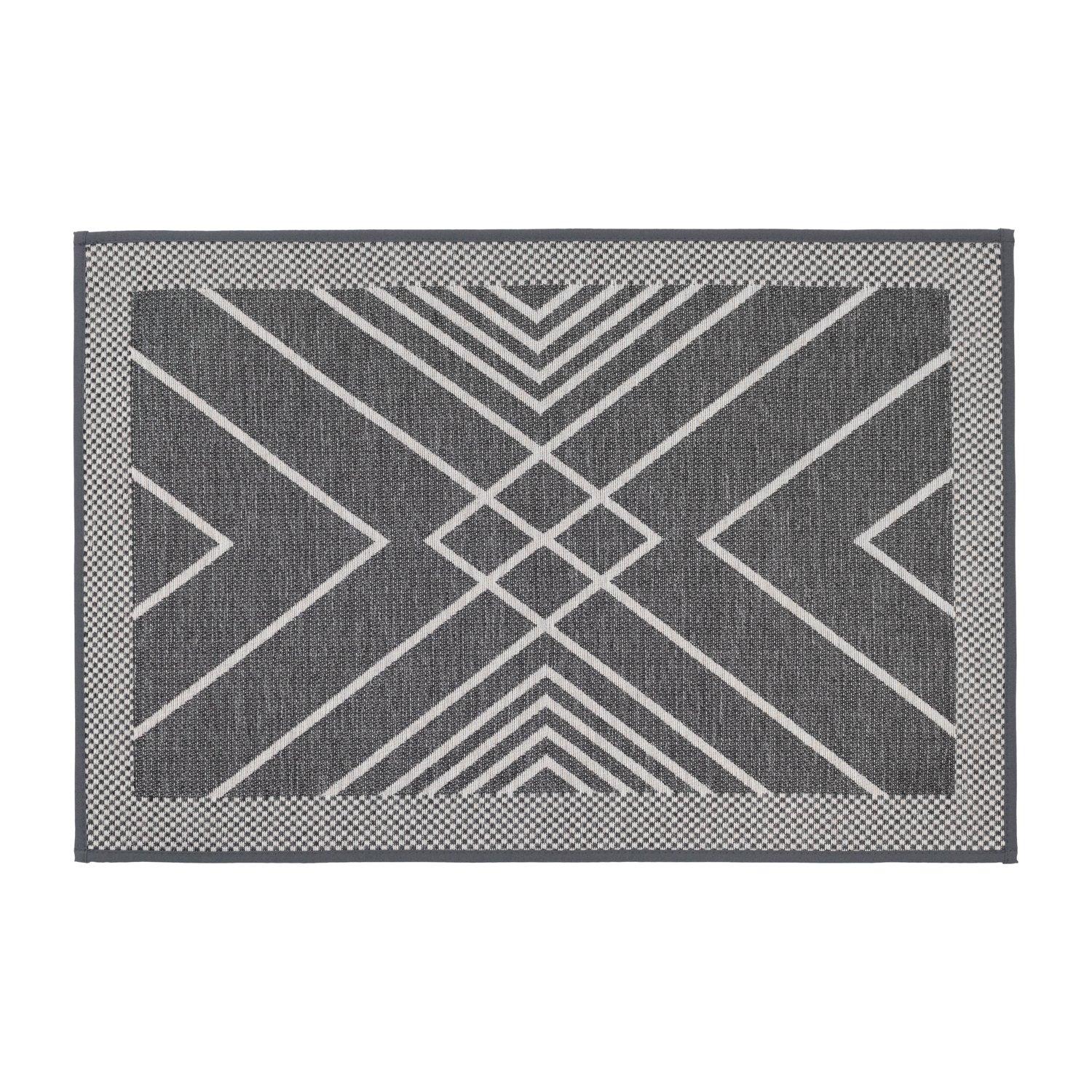 Grey - JVL - JVL Expression Machine Washable Entrance Doormat a - 2