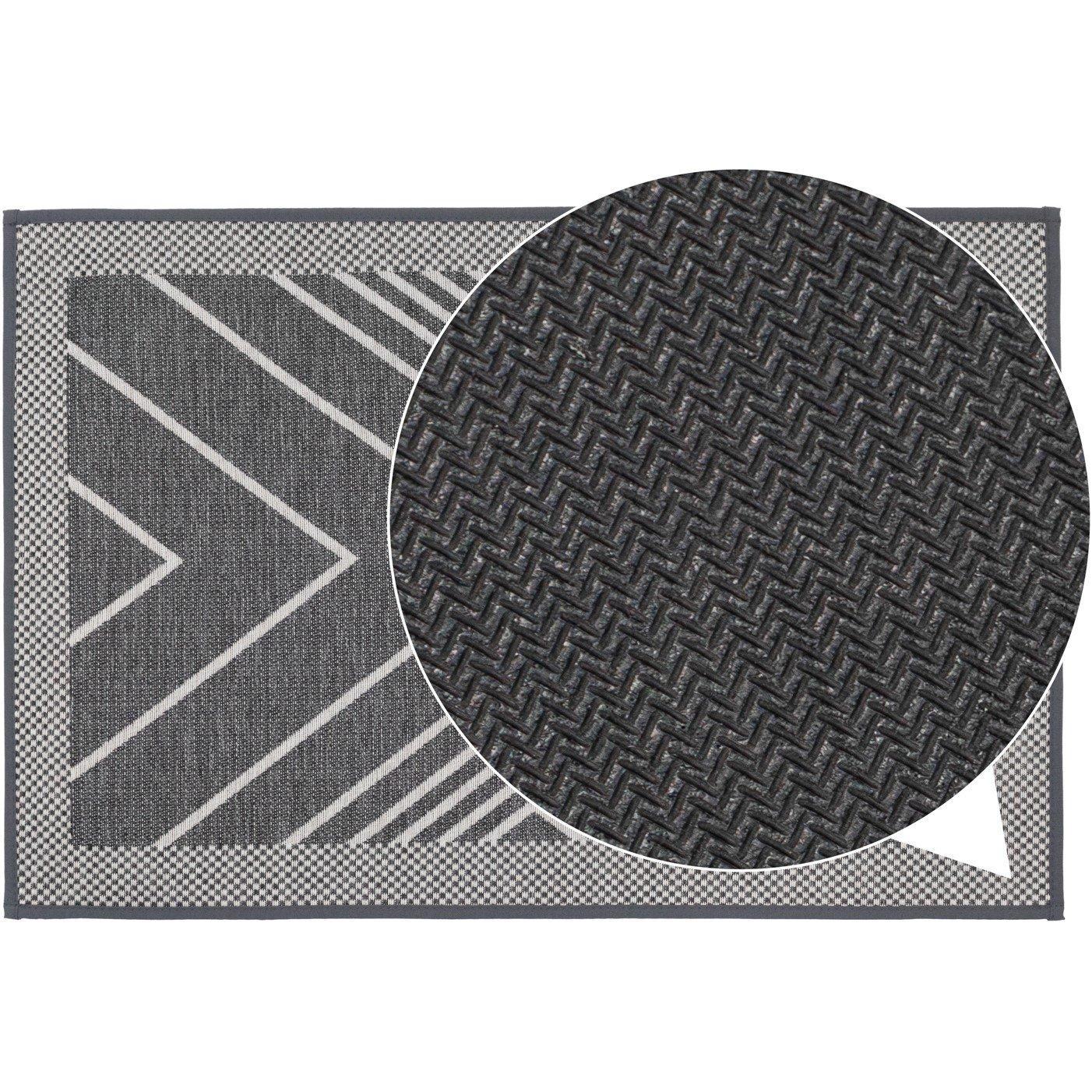 Grey - JVL - JVL Expression Machine Washable Entrance Doormat a - 8