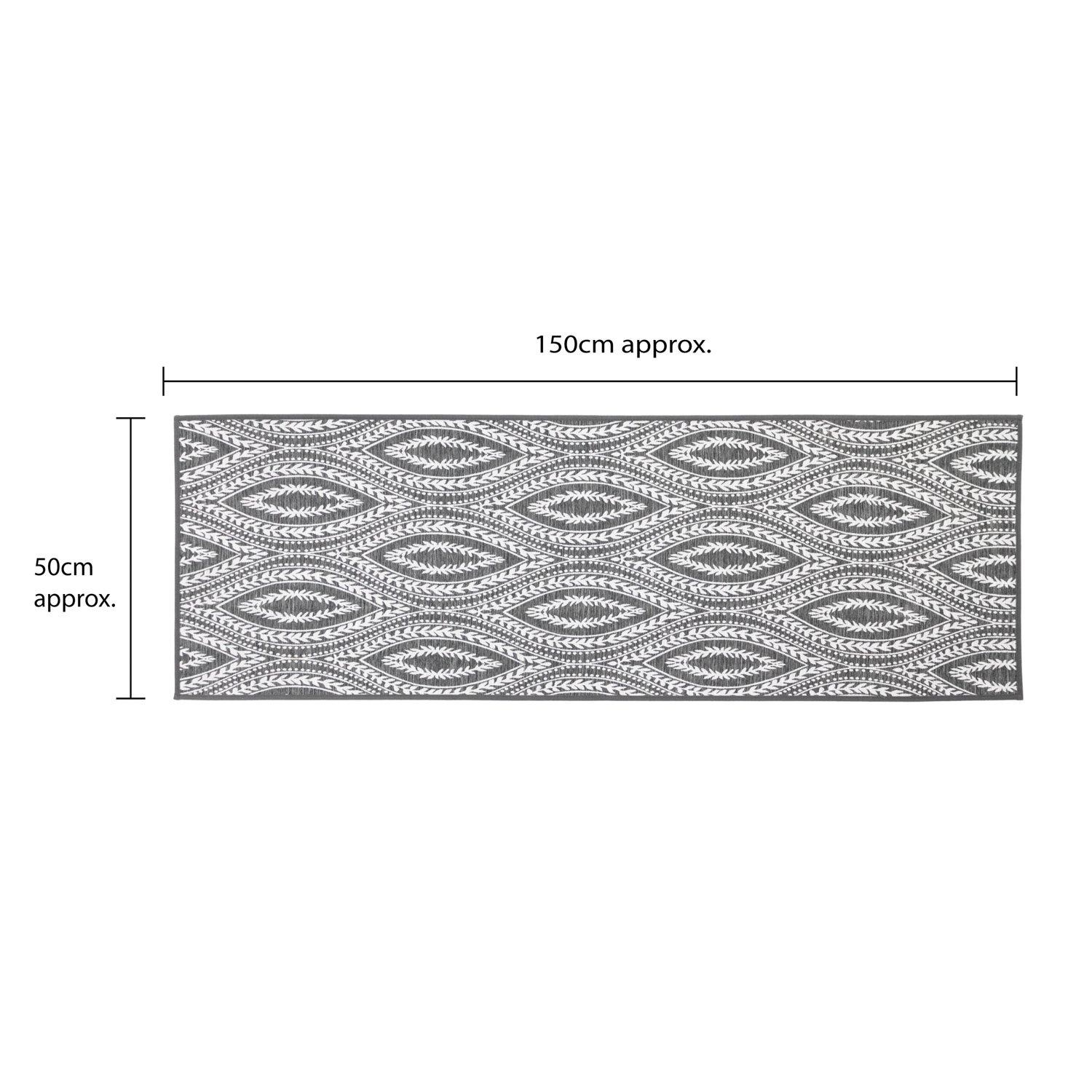 Grey - JVL - Harmony Machine Washable Entrance Doormat and - 12