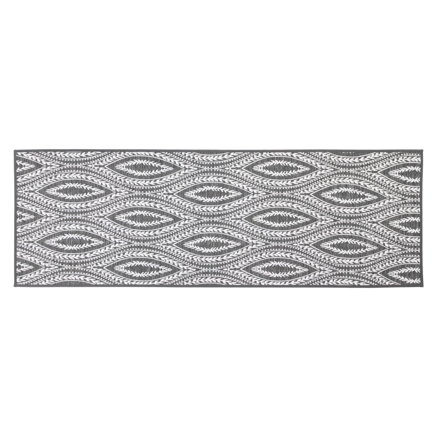 Grey - JVL - JVL Avanti Machine Washable Doormat and Runner - 3