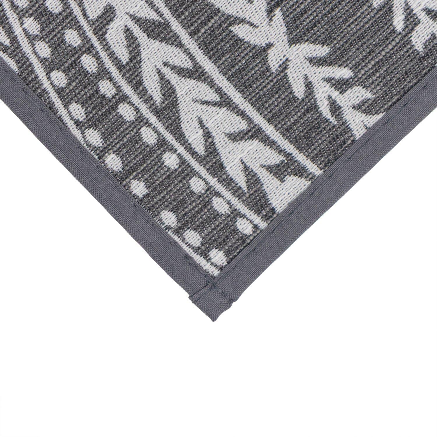 Grey - JVL - JVL Avanti Machine Washable Doormat and Runner - 6