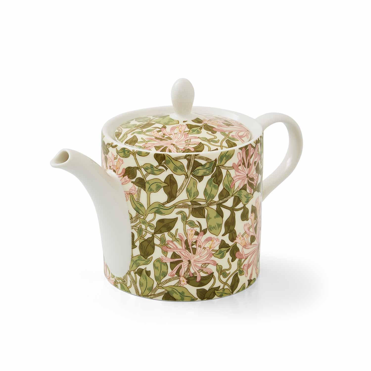 Pink - Spode - Morris & Co. Honeysuckle Teapot - 2