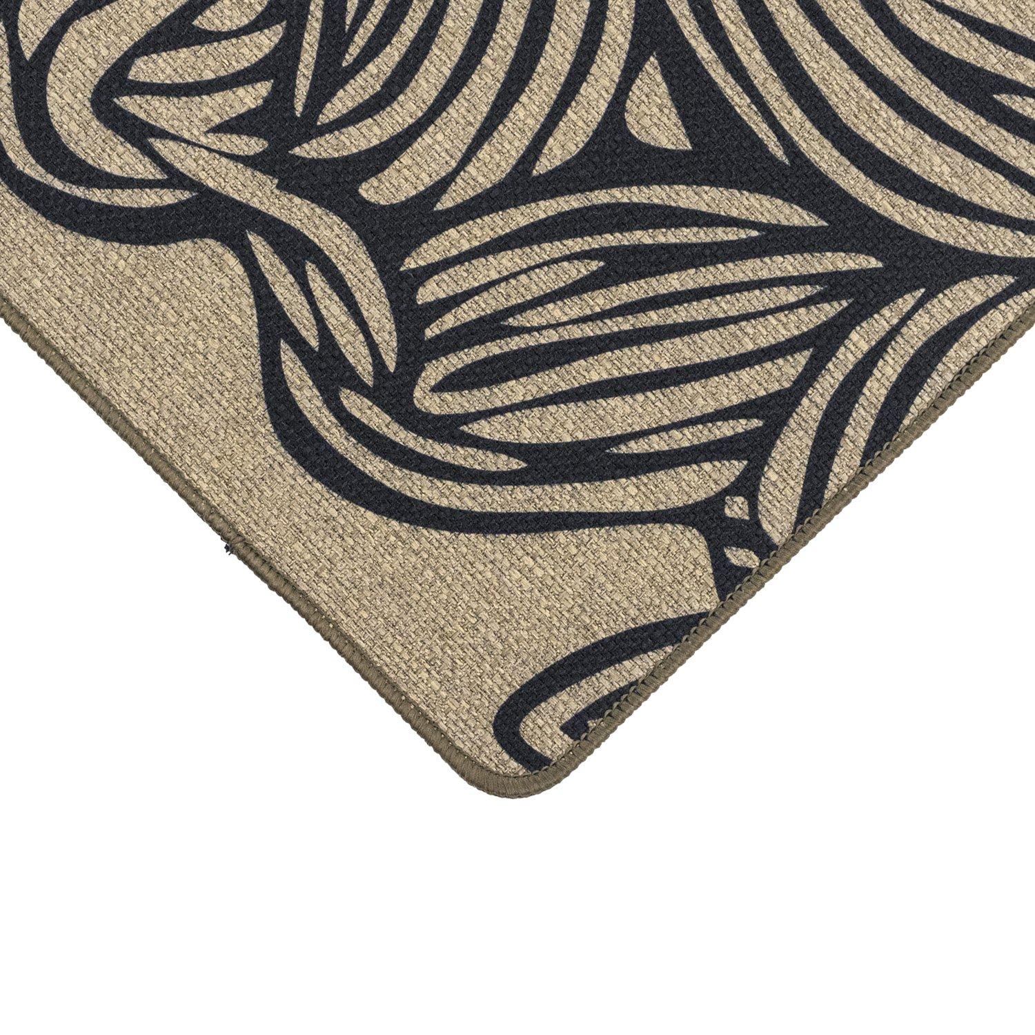 Brown - JVL - JVL Elegance Machine Washable Doormat and Runner - 5