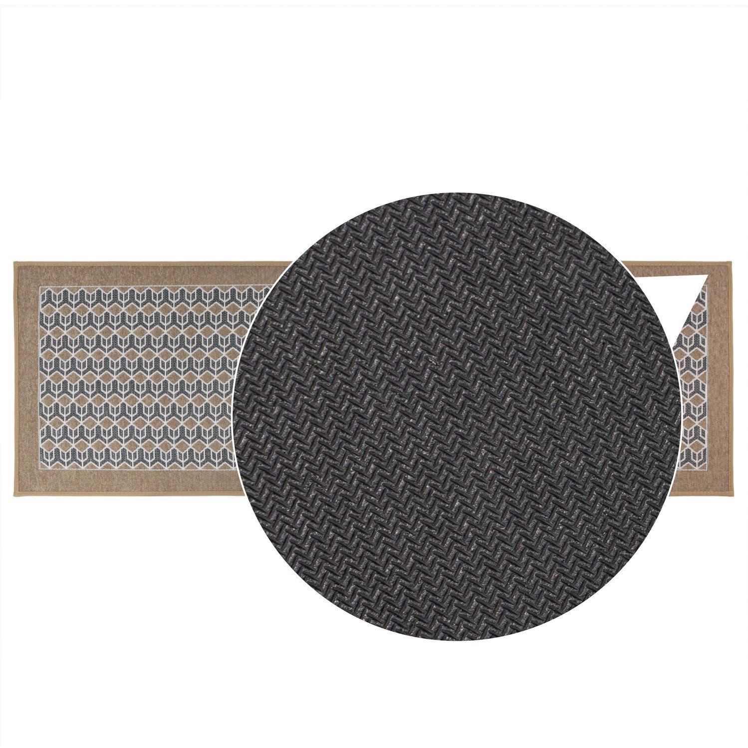 Beige - JVL - JVL Allure Machine Washable Entrance Runner - 5