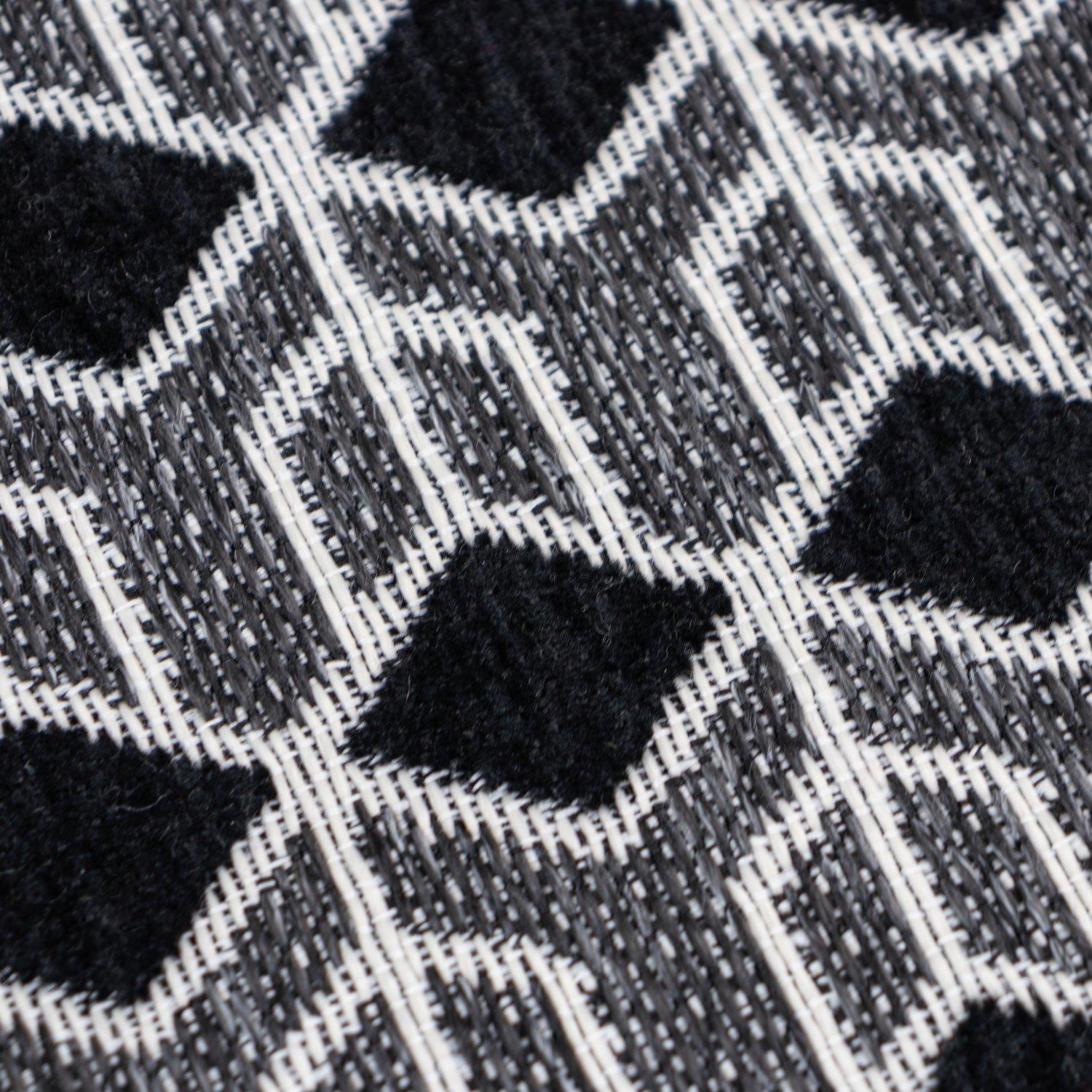 Black - JVL - JVL Allure Machine Washable Entrance Runner Doorma - 3