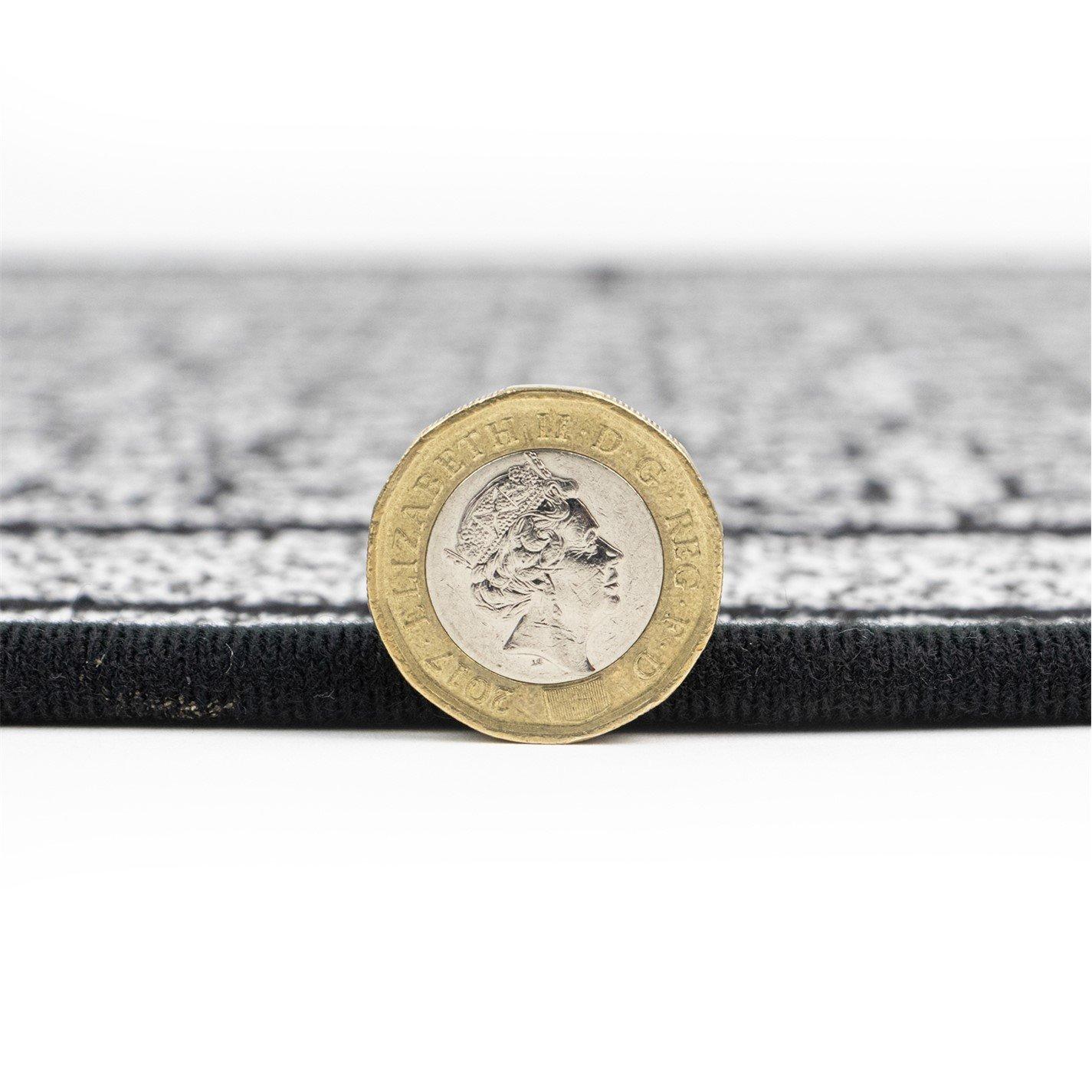 Grey - JVL - JVL Avanti Machine Washable Entrance Runner - 4