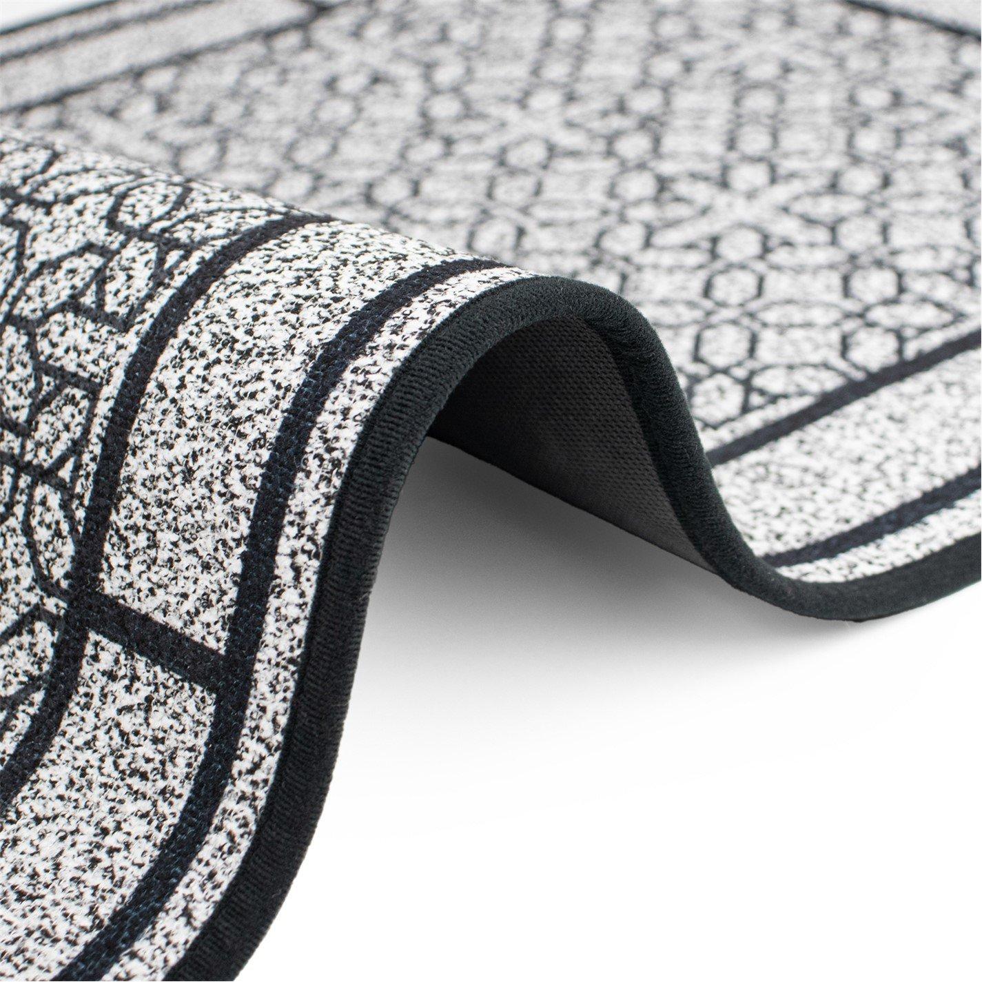 Grey - JVL - JVL Avanti Machine Washable Entrance Runner - 6