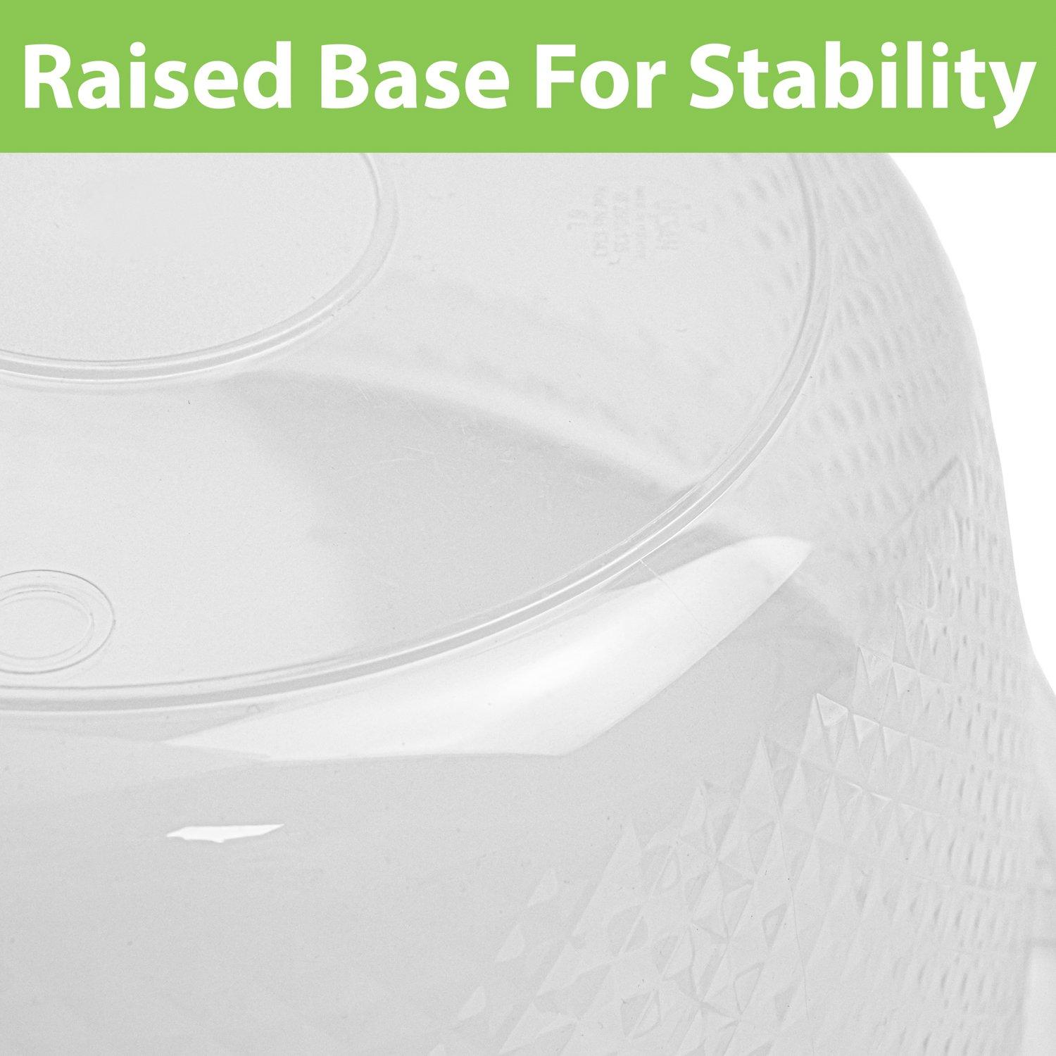 Clear - JVL - JVL Sapphire Round Serving Mixing Bowls - Set of 3 - 5