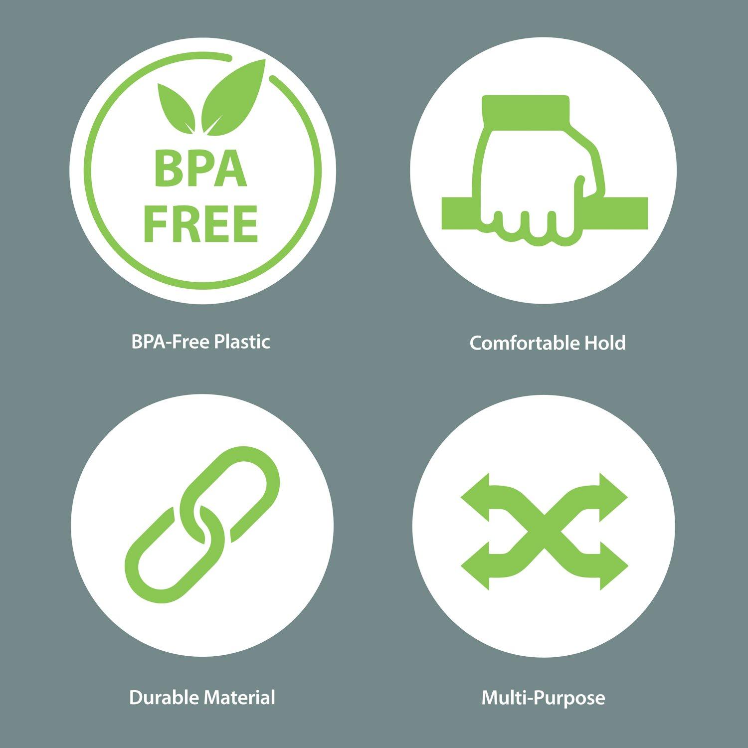 Clear - JVL - JVL Sapphire Round Serving Mixing Bowls - Set of 3 - 8