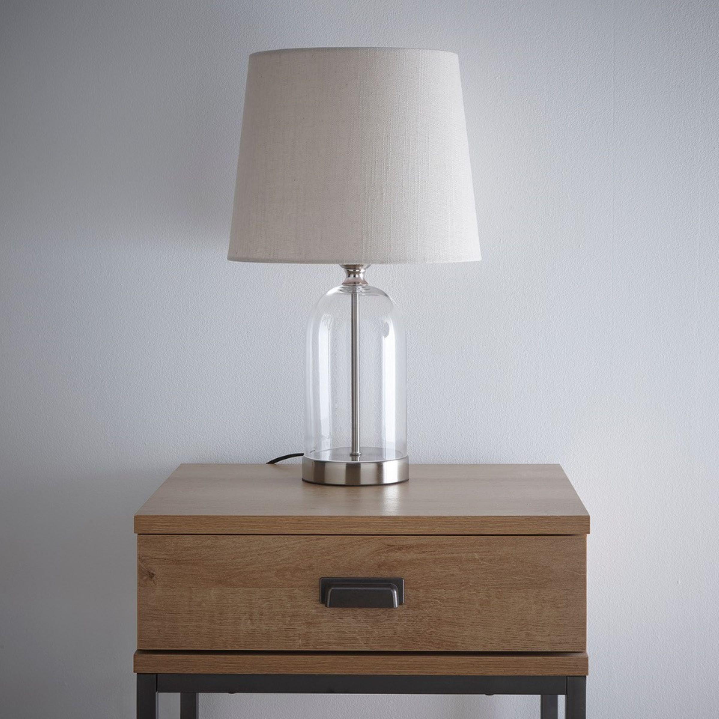 Silver - K Living - Chelsea Brushed Silver Lamp - 2