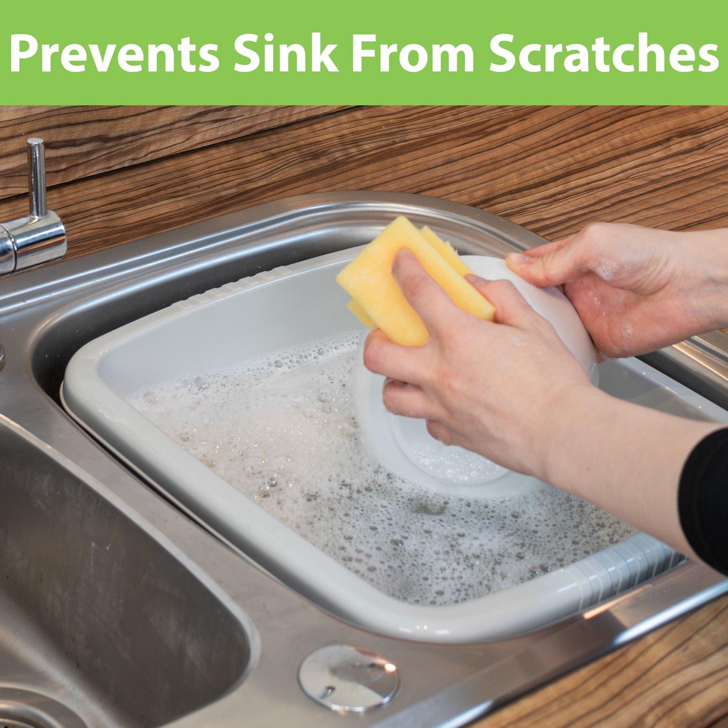 Clear - JVL - JVL Plastic Dish Drainer and Rectangular Washing U - 5