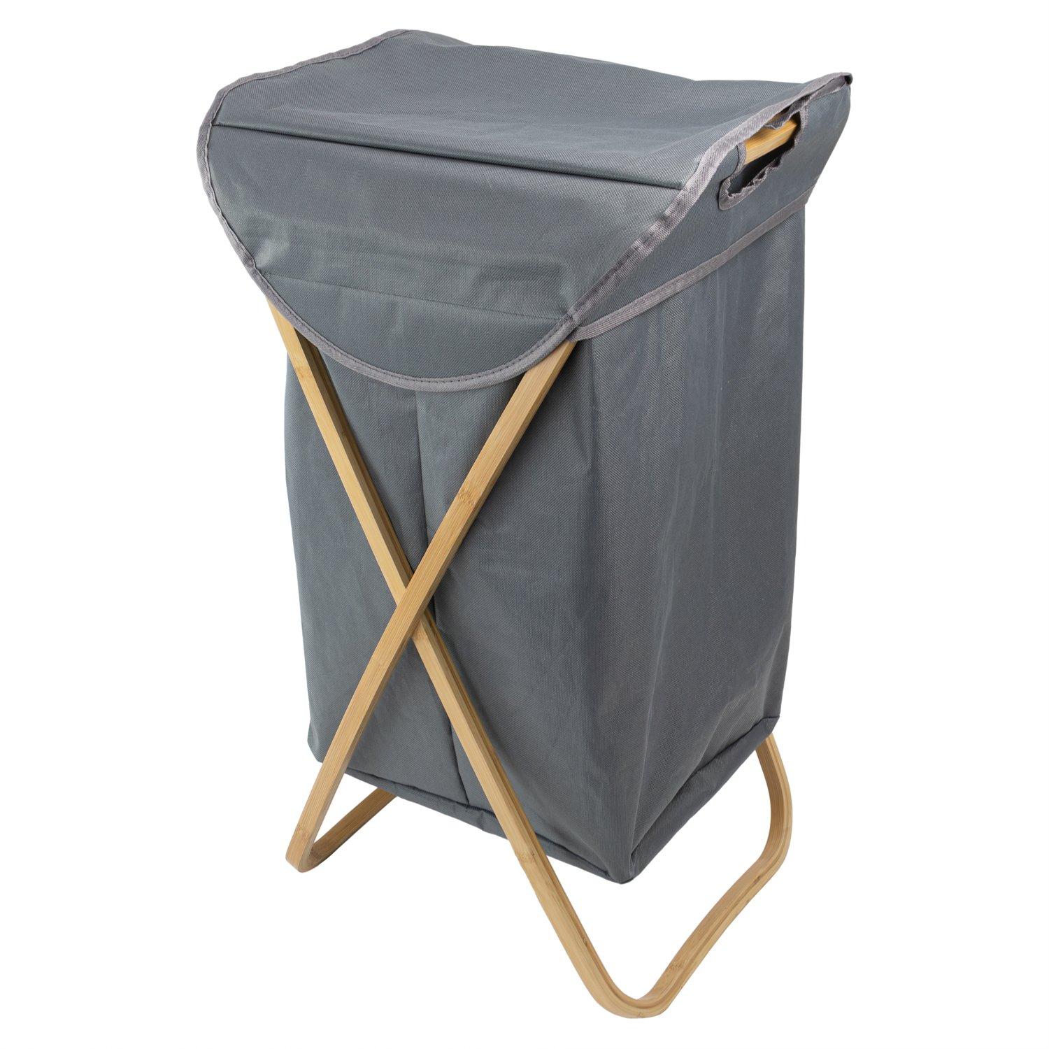 Jvl  Bambanio Foldable Laundry Hamper - 100L - Grey - 100L