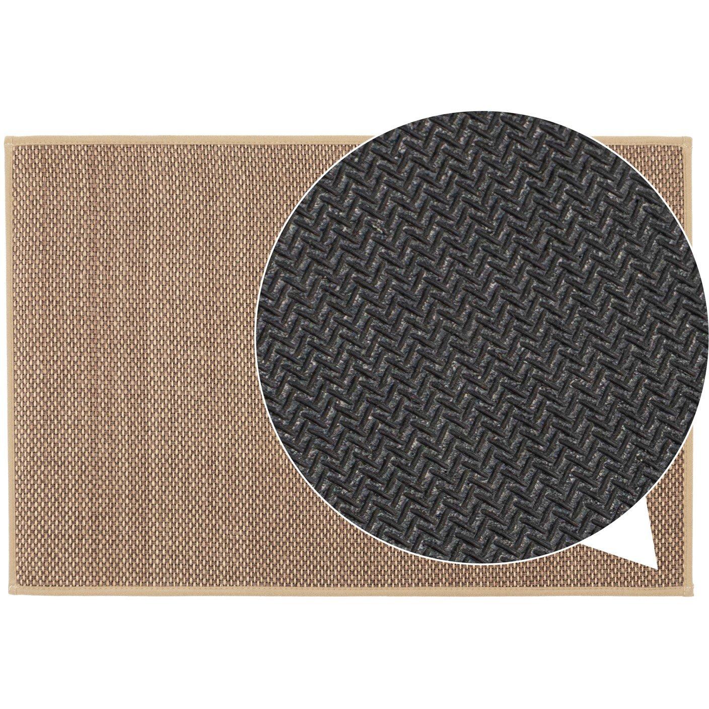 Beige - JVL - JVL Antarra Machine Washable Doormat 50x75cm - Be - 5