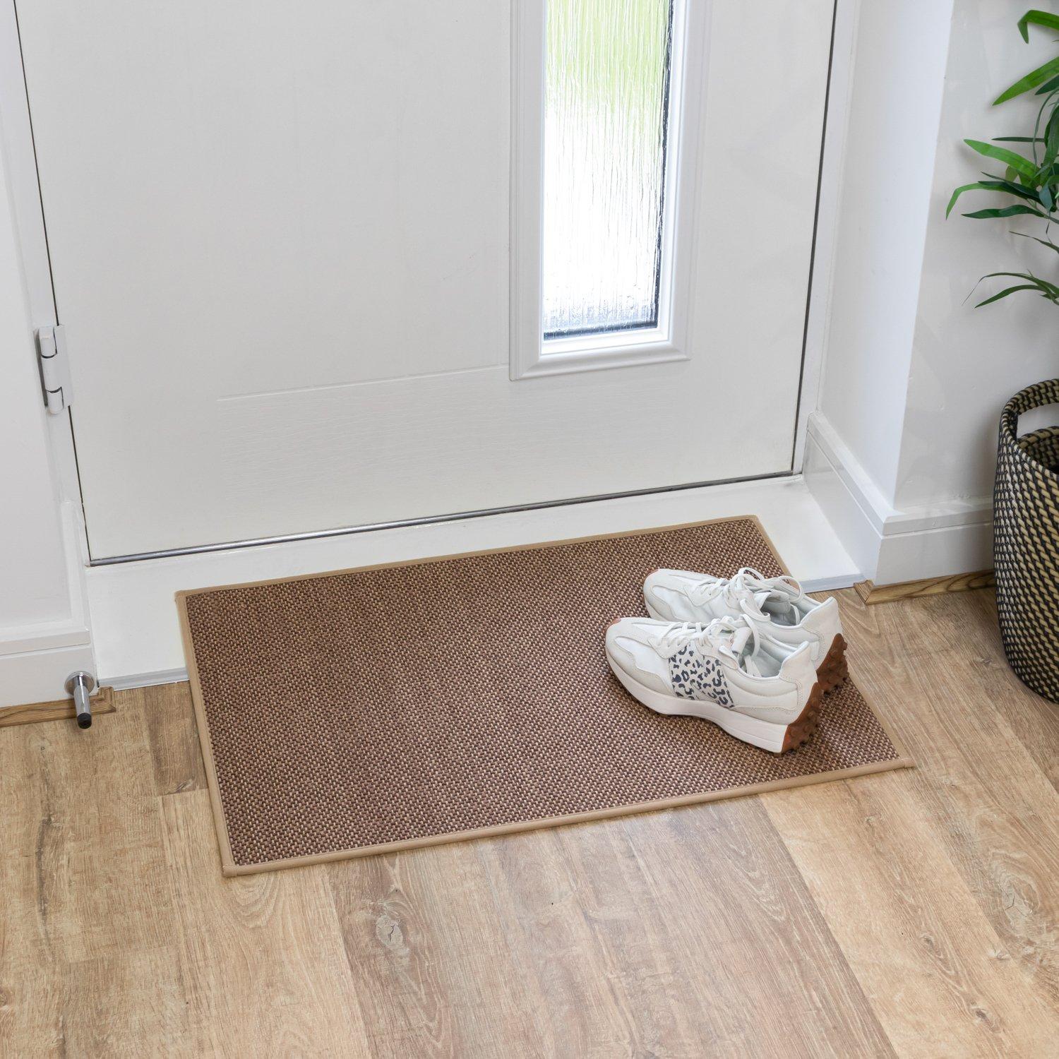 Beige - JVL - JVL Antarra Machine Washable Doormat 50x75cm - Be - 8