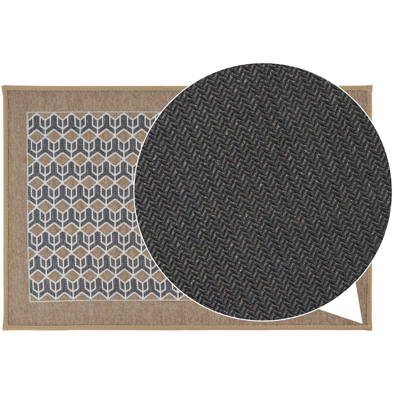 Beige - JVL - JVL Allure Machine Washable Doormat 50x75cm - 5