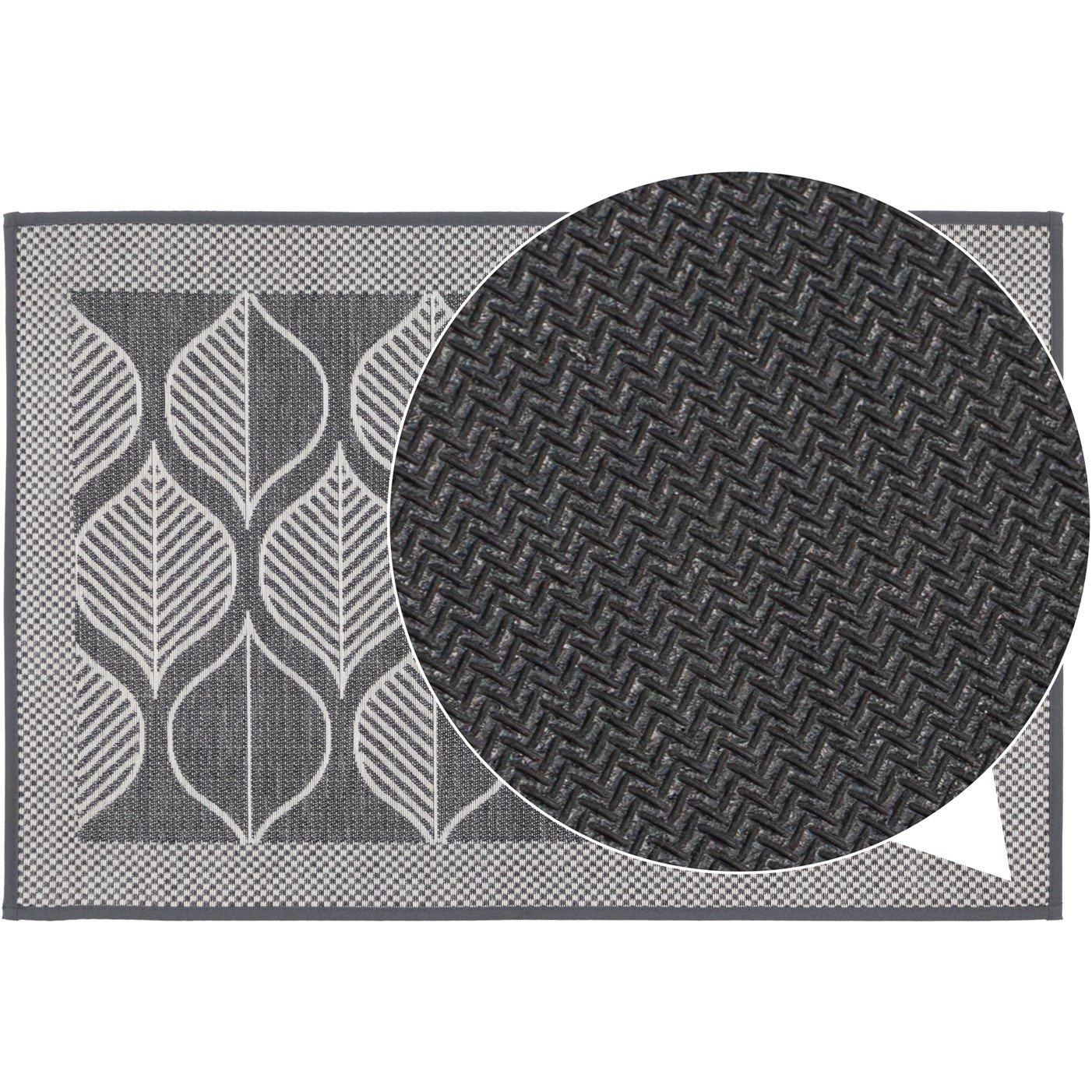 Grey - JVL - JVL Expression Machine Washable Doormat 50x75cm - 5