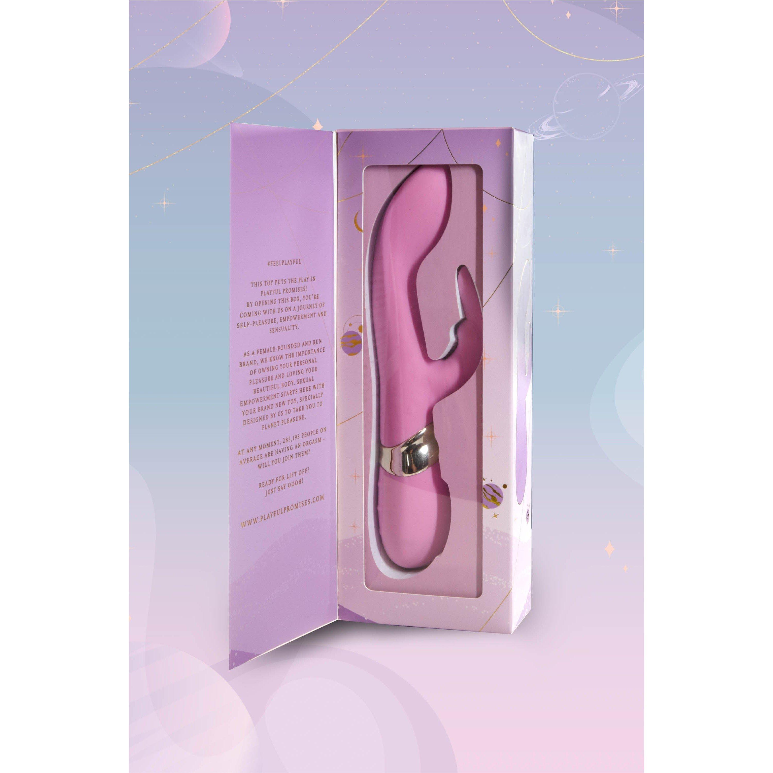 Pink - Playful Promises - Rocketing Rabbit Silicone Rabbit with 7 Settings - 4